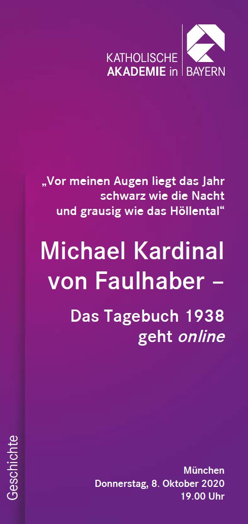 Flyer der katholischen Akademie zur Abendveranstaltung am 08.10.2020