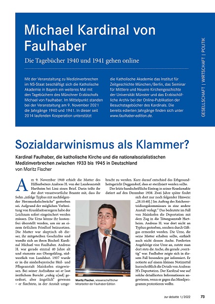 zur debatte. Themen der Katholischen Akademie in Bayern 52 (2022), Heft 1